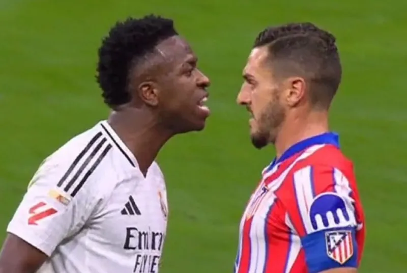 Vinicius y Koke se encararon