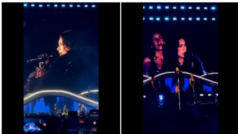 Momento en el que la cantante interpreta &quot;Bésame Mucho&quot;. / X