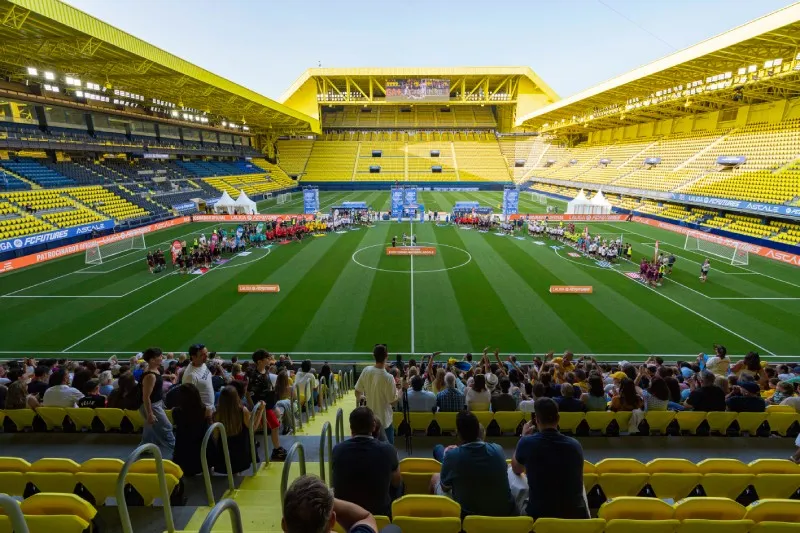 El Estadio la Cerámica, casa de Villareal, y que será sede del juego ante Barcelona