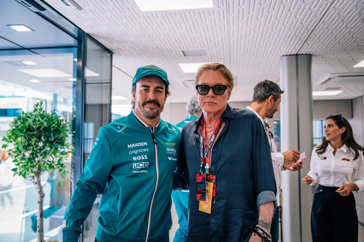Axl Rose convivió con Fernando Alonso