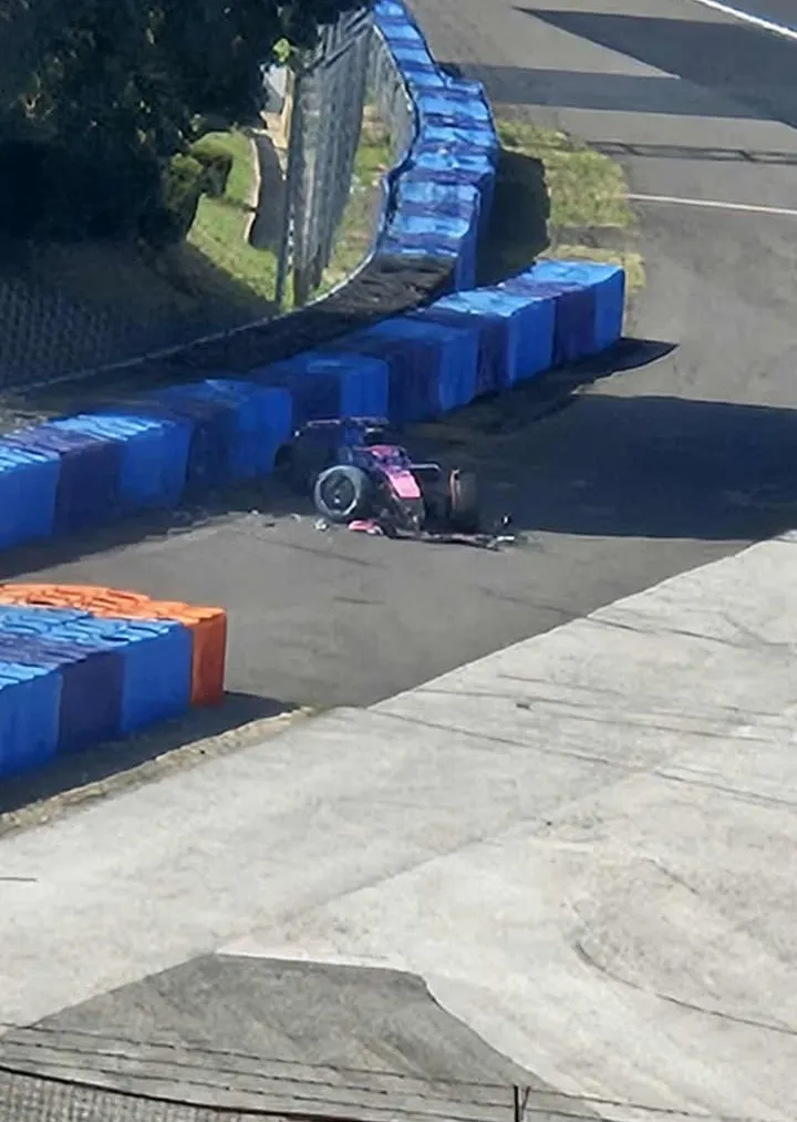 Asñi temrinó en auto de Colapinto