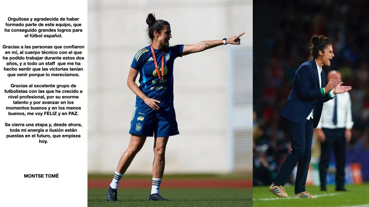 Así fue la despedida de Montse Tomé