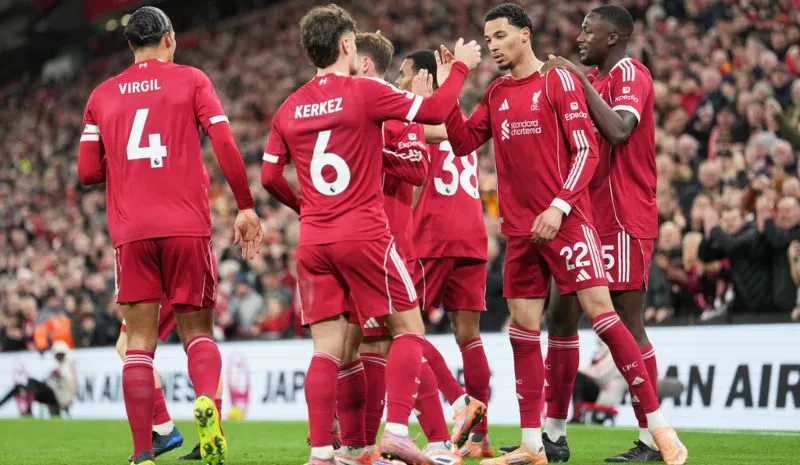 Festejo del Liverpool