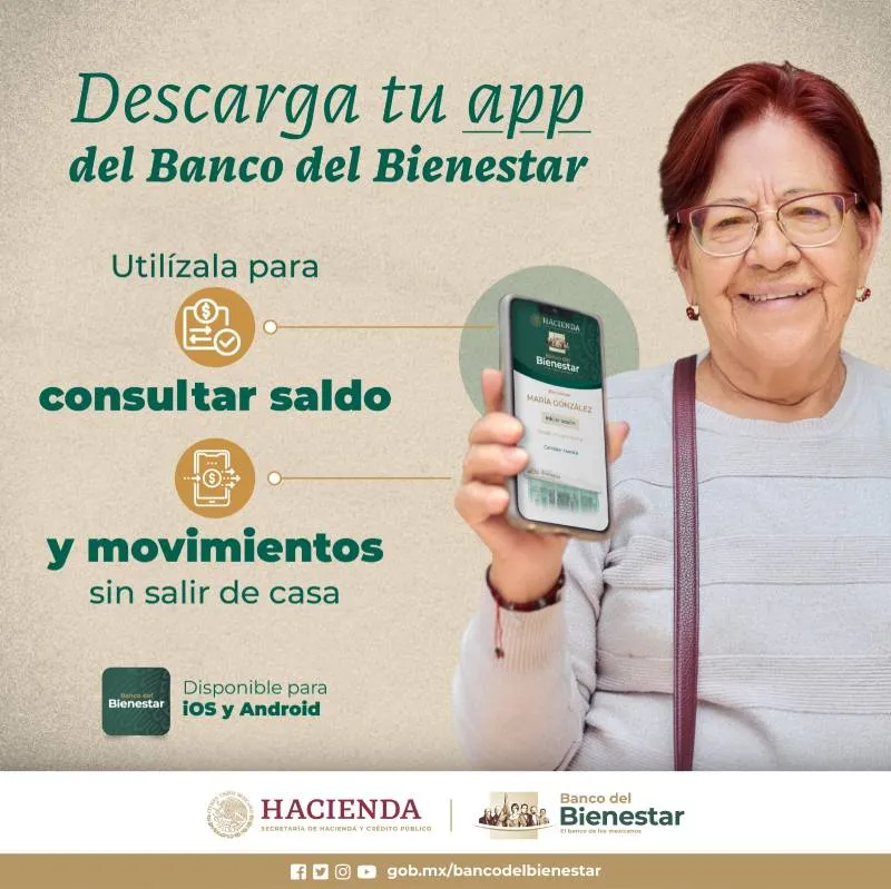 Descarga la app del Banco del Bienestar. / Gob MX