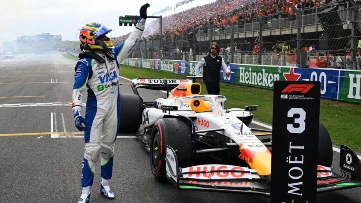 Hadjar logró podio en Zandvoort | AP