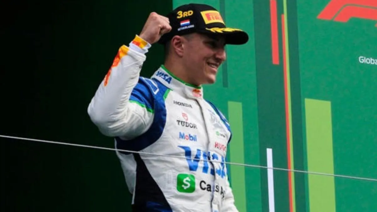 Hadjar en el podio en Países Bajos | AP