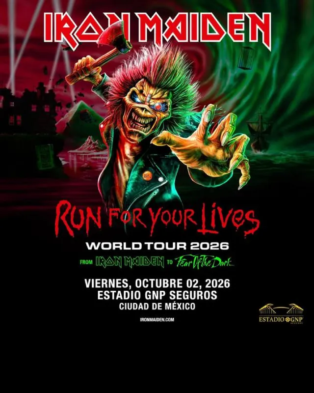 La primera preventa comienza este 27 de octubre / FB: @ironmaiden