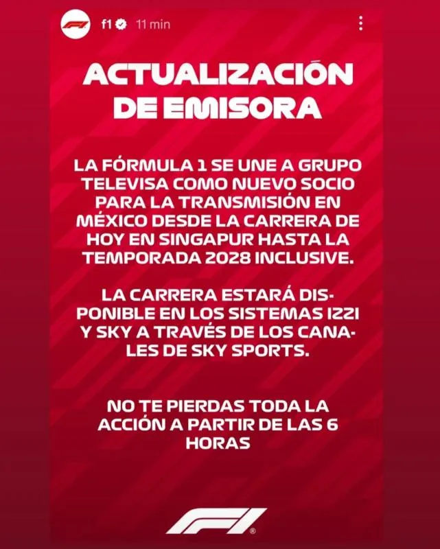 Información de F1