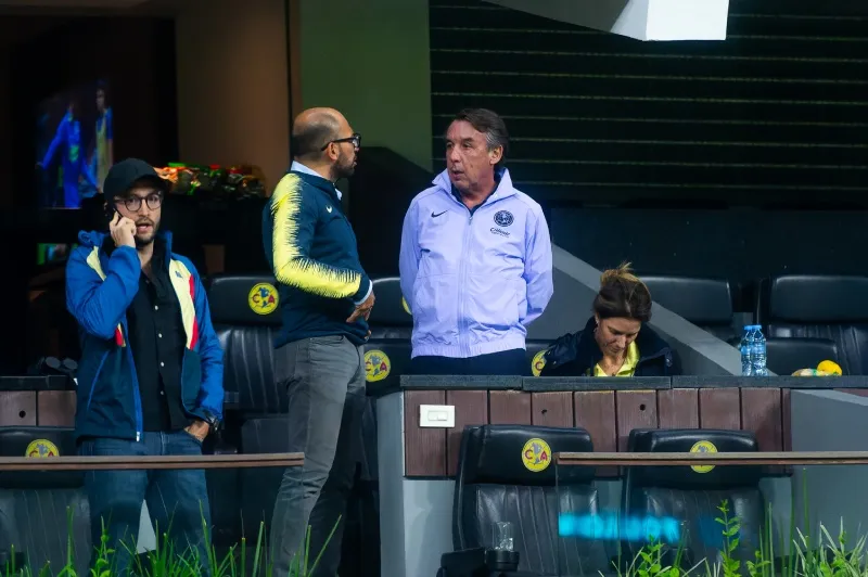 Emilio Azcárraga en el Estadio Azteca