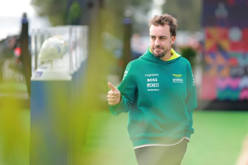 Fernando Alonso en el Gran Premio de México