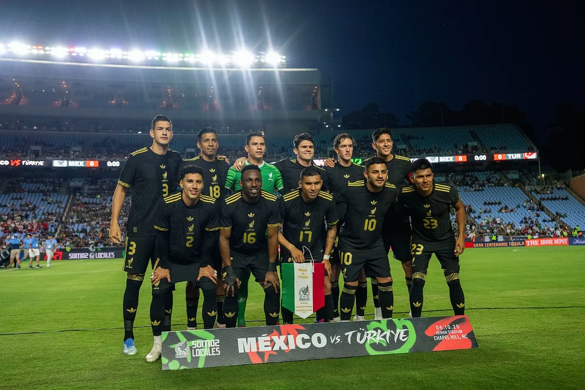 La Selección Mexicana durante el amistoso ante Turquía