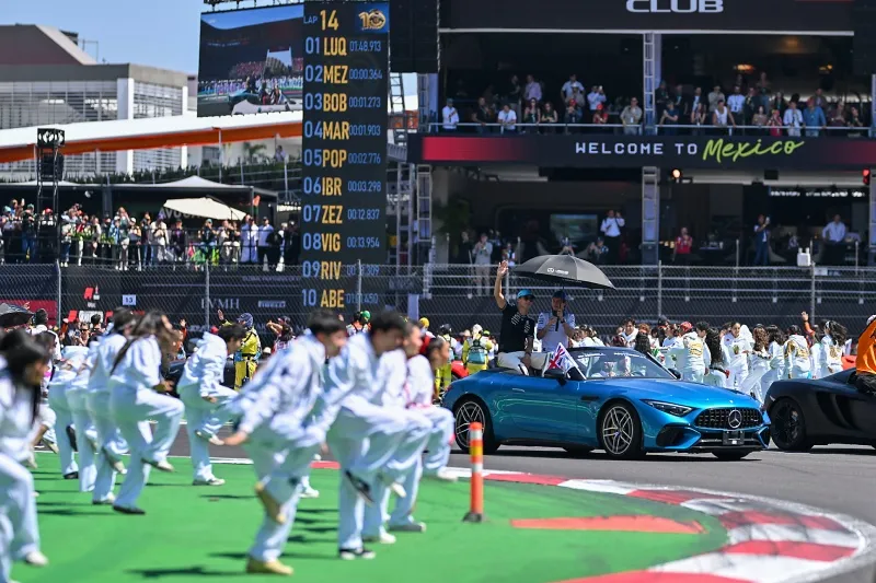 El desfile de pilotos del Gran Premio de México de 2025