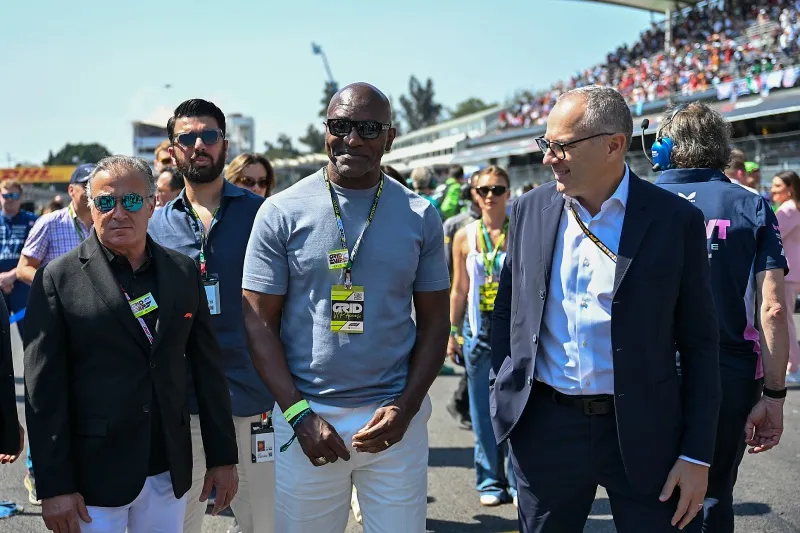 Holyfield durante el Gran Premio de México