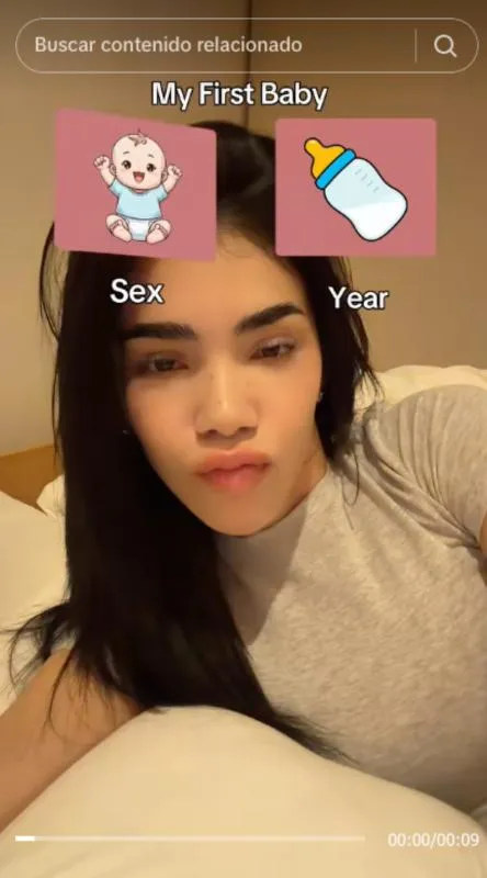 La cantante también mostró un juego de cuándo nacería su bebé / IG: @keniaos