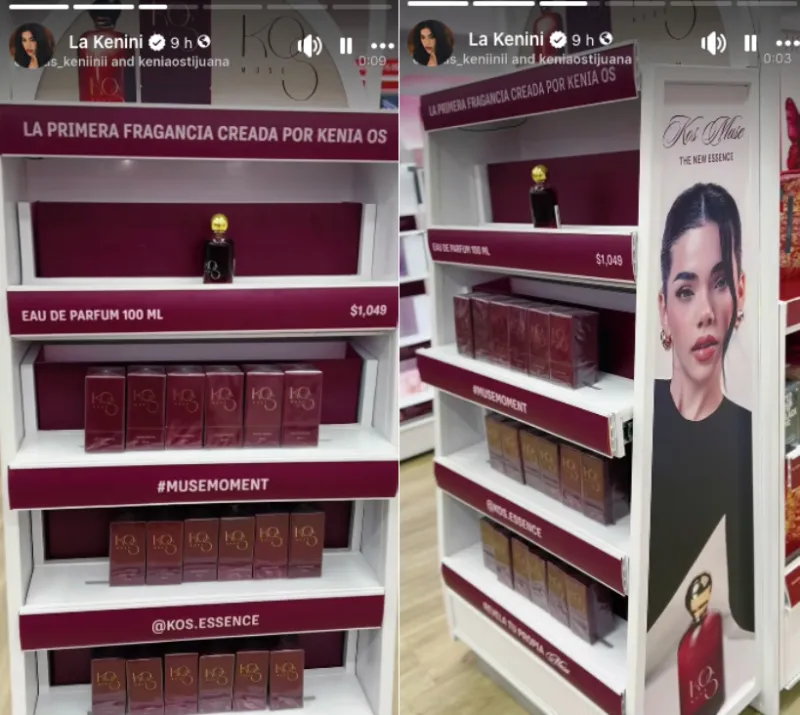 La venta del perfume solamente estará en algunas tiendas / FB: @KeniaOs
