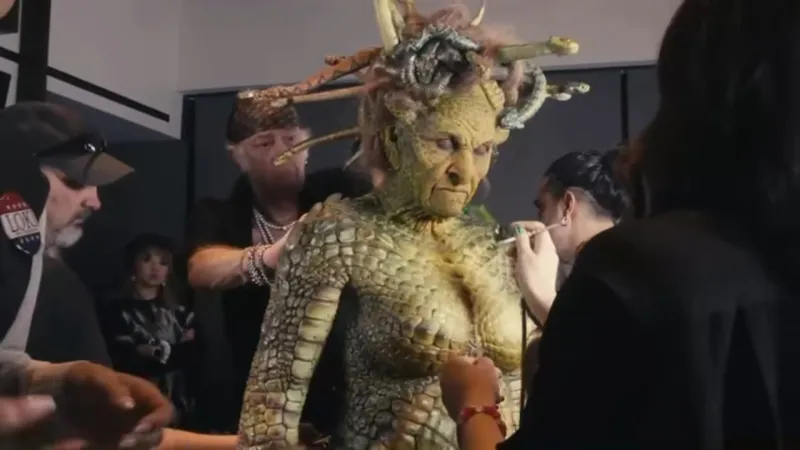 La modelo se convirtió en toda un Medusa / FB: @HeidiKlum