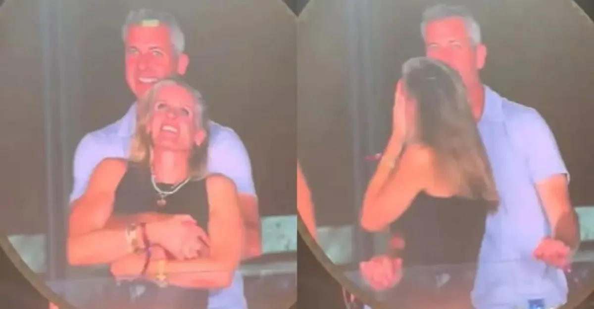 Todo comenzó por salir en la Kiss Cam de Coldplay / Redes Sociales