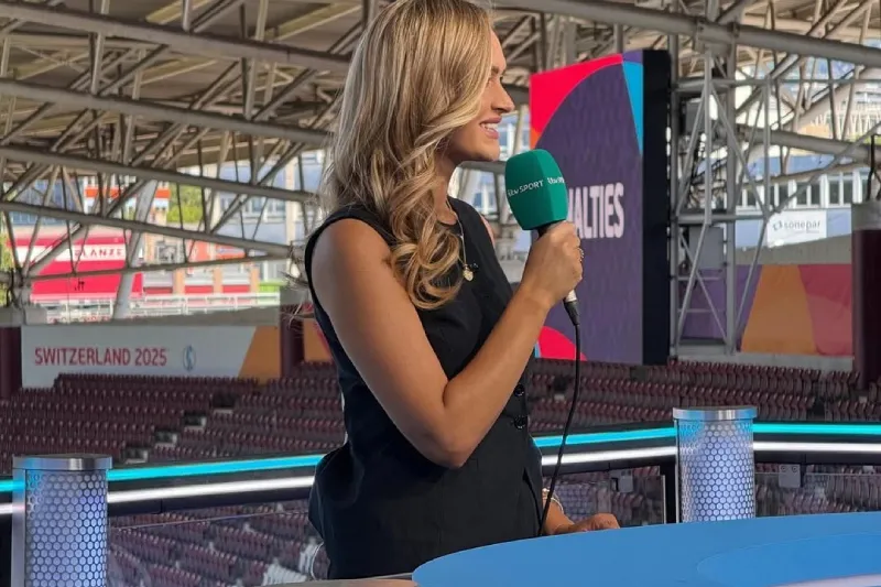 Laura Woods se desplomó en plena transmisión
