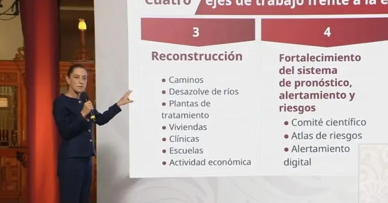 La presidenta Sheinbaum adelantó el servicio de emergencia para los estados / Redes Sociales