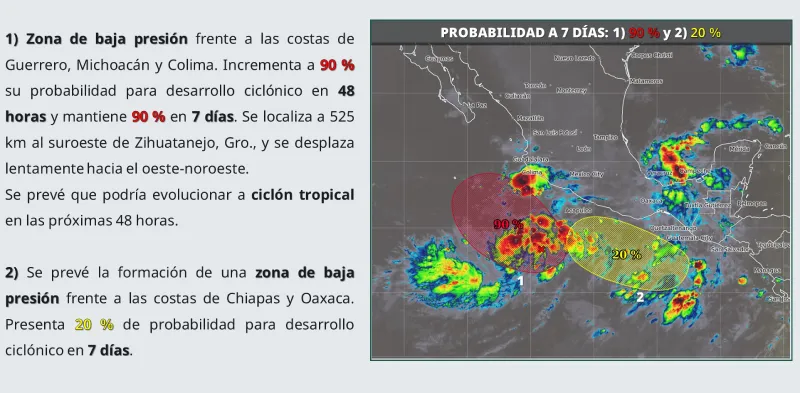 El desarrollo de un ciclón mantiene en alerta a las autoridades / Especial