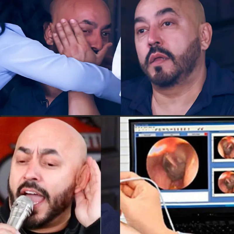 Lupillo publicó una foto de una revisión de sus oídos / FB: @LupilloRiveraOficial