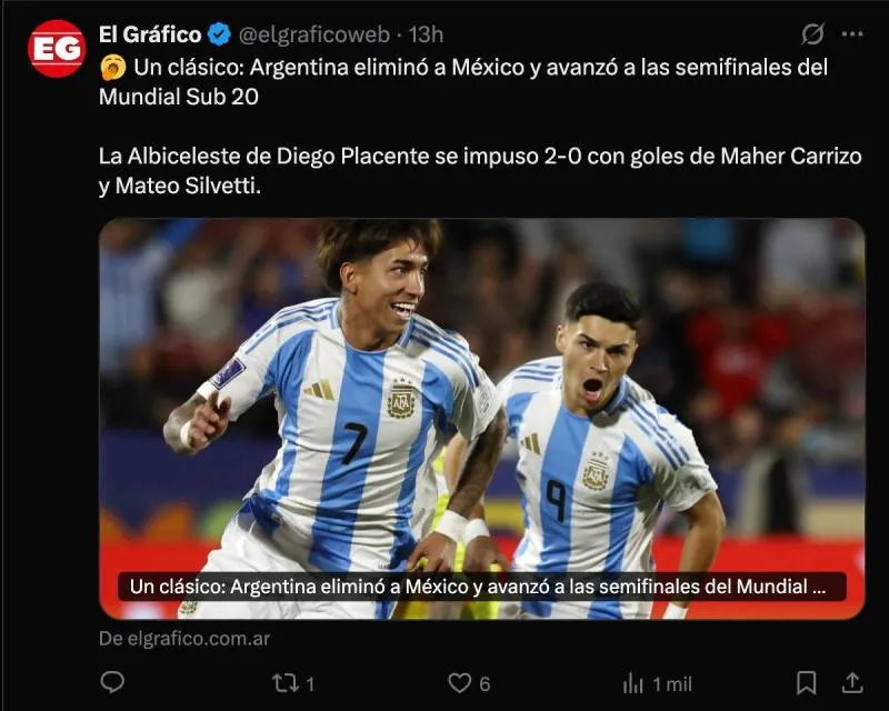 Así reaccionó la prensa a la victoria de Argentina | CAPTURA