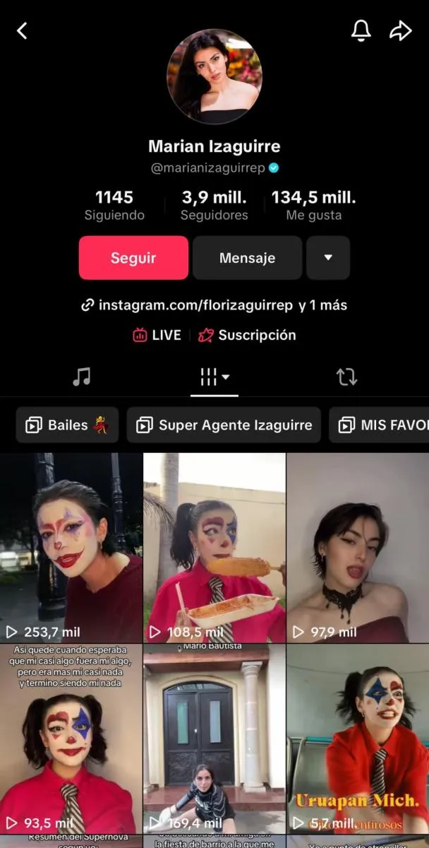 La joven tenía miles de seguidores en su cuenta de TikTok / Redes Sociales