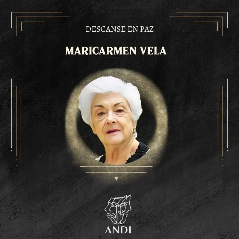 La ANDA no dio más detalles de la partida de Maricarmen Vela / Redes Sociales