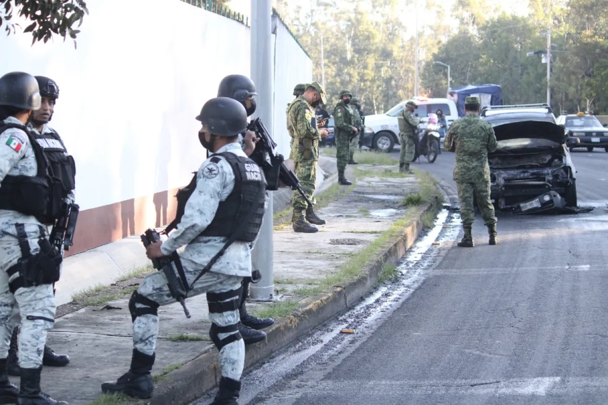 La zona fue resguardada por los elementos del Ejército y Guardia Nacional / Redes Sociales