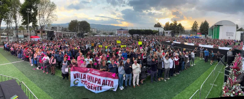 El alcalde Octavio Rivero fue bien recibido por su gente / Especial