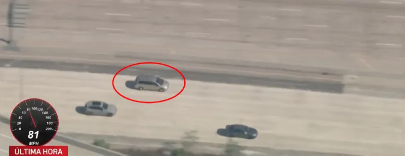 Durante dos hora, la policía la persiguió por cuatro condados / Redes Sociales