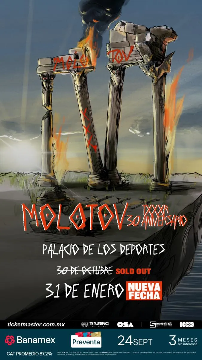 La nueva fecha será para el próximo 31 de enero de 2026 / FB: @molotovoficial