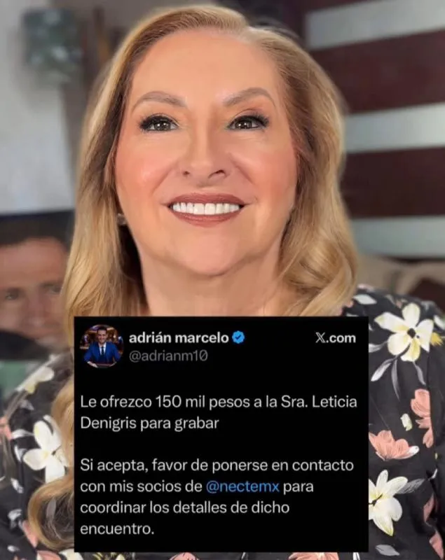 La propuesta ya está hecha, falta que la acepte doña Lety / Redes Sociales