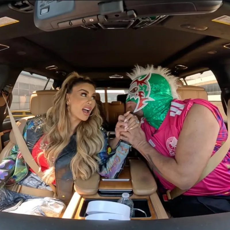 La actriz estuvo con Escorpión al Volante / IG: @goldenescorpion