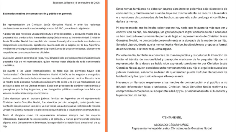 Los abogados de Nodal sacaron un comunicado explicando el proceso de nacionalidad / Especial