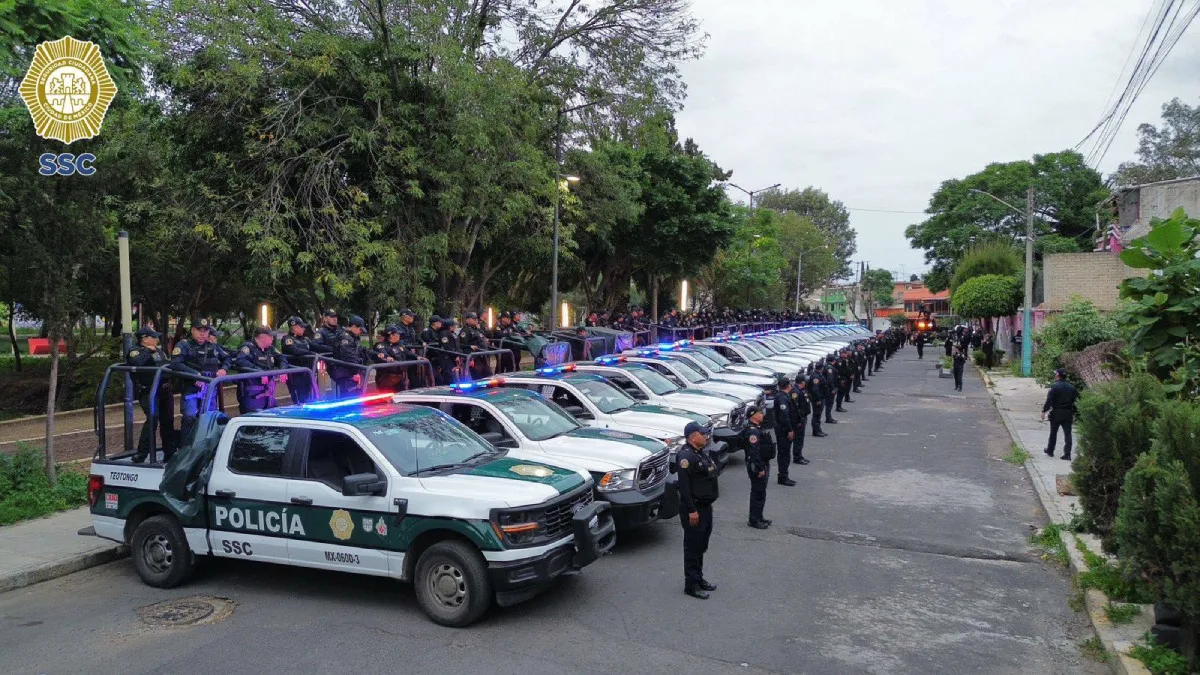 Serán 14 mil policías que vigilarán de más la CDMX / FB: @PoliciaCDMX