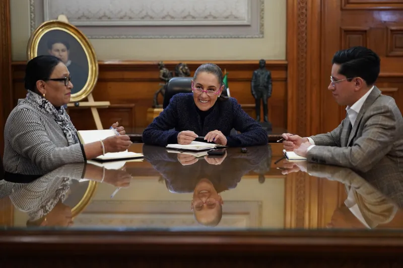 La Jefa de Ejecutivo dijo que el papa León mandó un saludo a México / FB: @ClaudiaSheinbaumPardo