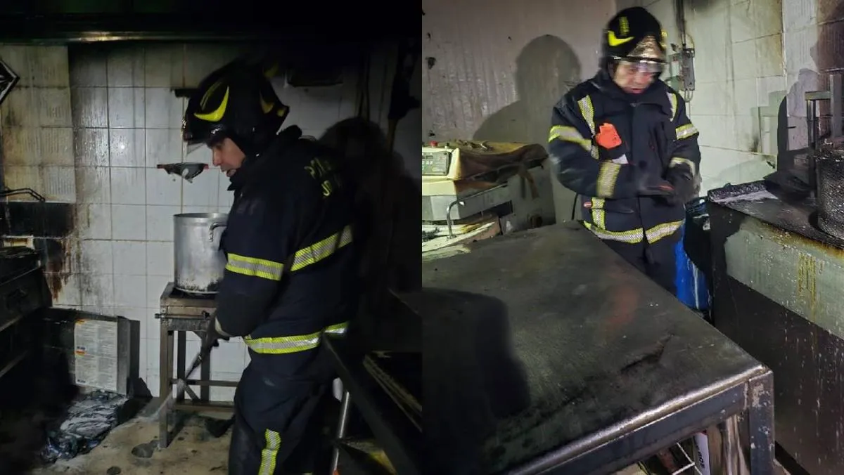 Bomberos llegaron al lugar para controlar la emergencia/X
