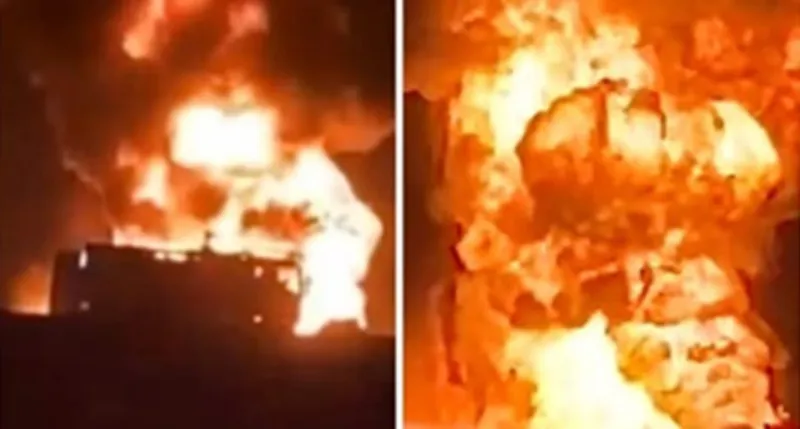 Las fuertes llamas no permitieron el rescate de los cuerpos / Redes Sociales