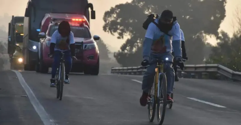 En bicicleta o caminando, la idea es llegar al Cerro del Tepeyac / Redes Sociales