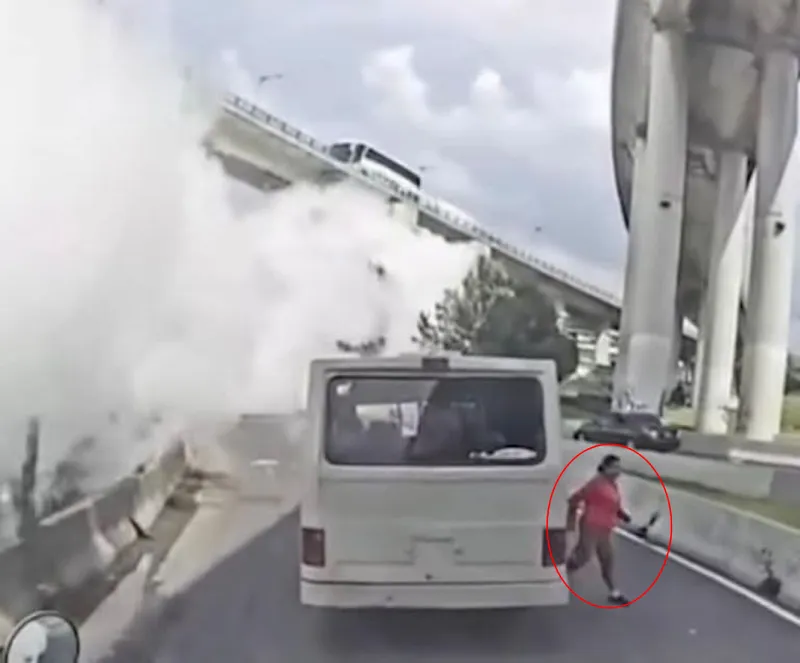 La señora que trató de escapar del gas, lamentablemente también falleció / Redes Sociales