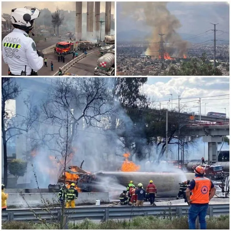 El 10 de septiembre de 2025 una pipa de gas explotó en Iztapalapa. / Redes sociales