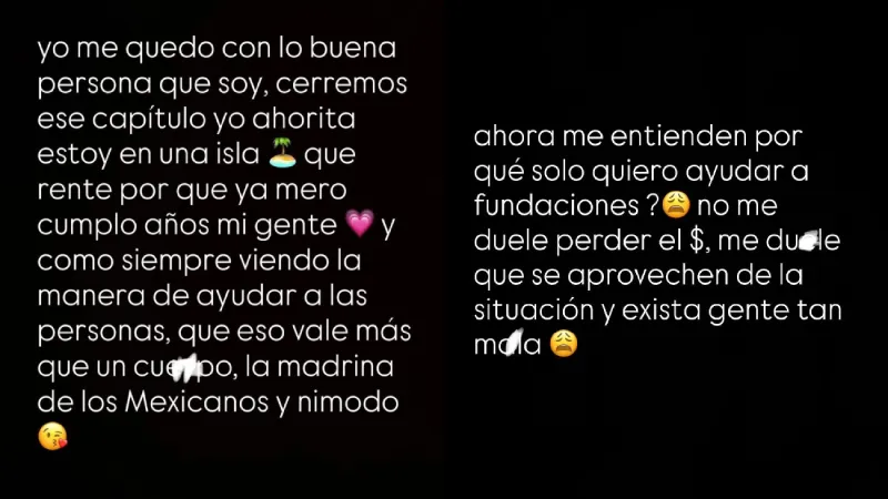 La influencer contó en redes lo que había vivido / Redes Sociales