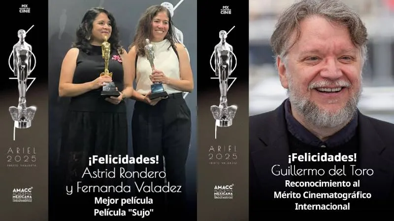 Sujo y la ausencia de Guillermo del Toro destacaron en la noche/X