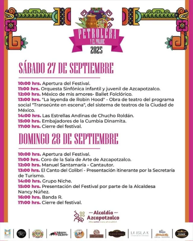 Todo todo será comida, también está la parte cultural y musical / FB: @AzcapotzalcoMX