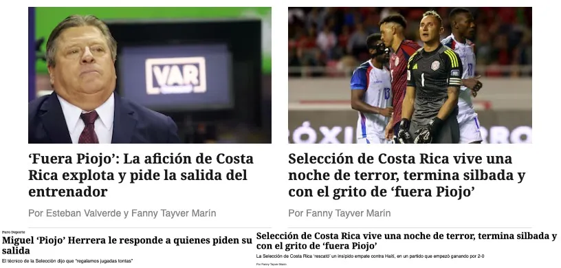 En el caso la Nación, destacó la reacción de la afición