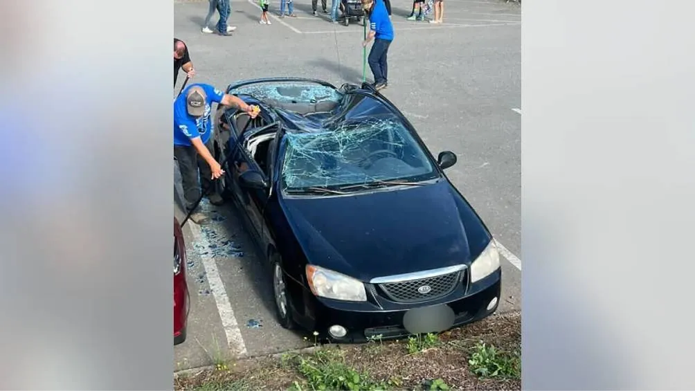 La mayoría de los vehículos impactados estaban desocupados al momento del accidente. / RS