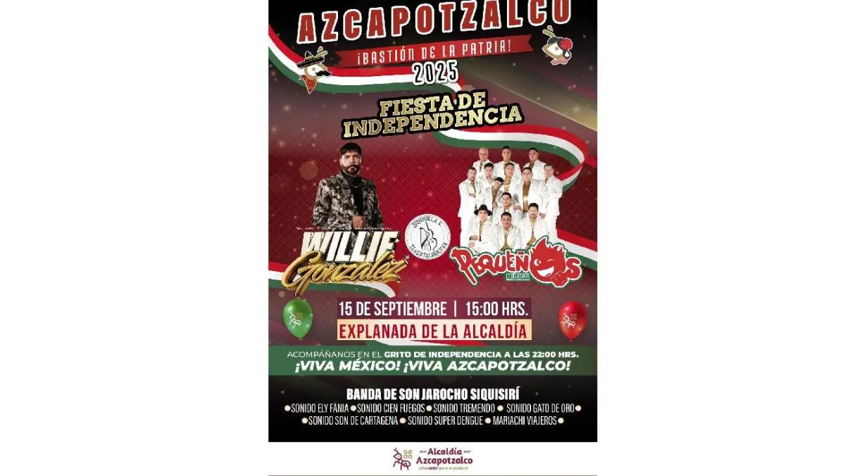 En la Alcaldía Azcapotzalco se presentaránPequeños Musical y el salsero Willie González. / FB