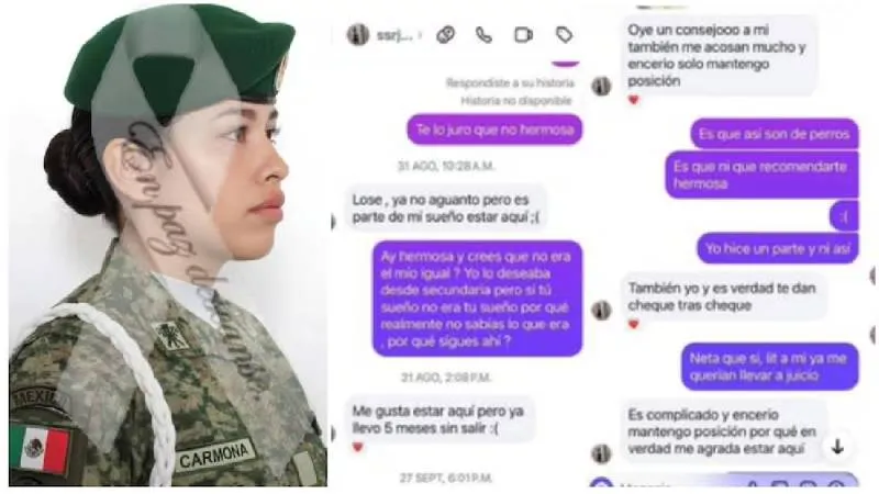 Además, señalaron que Stephany había manifestado sentirse incómoda y hostigada por un mando superior. / RS