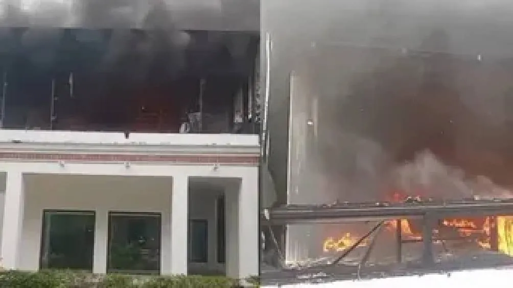 Rodríguez Calderón logró salir ileso gracias a la intervención oportuna de personal de seguridad privada./ Captura de pantalla